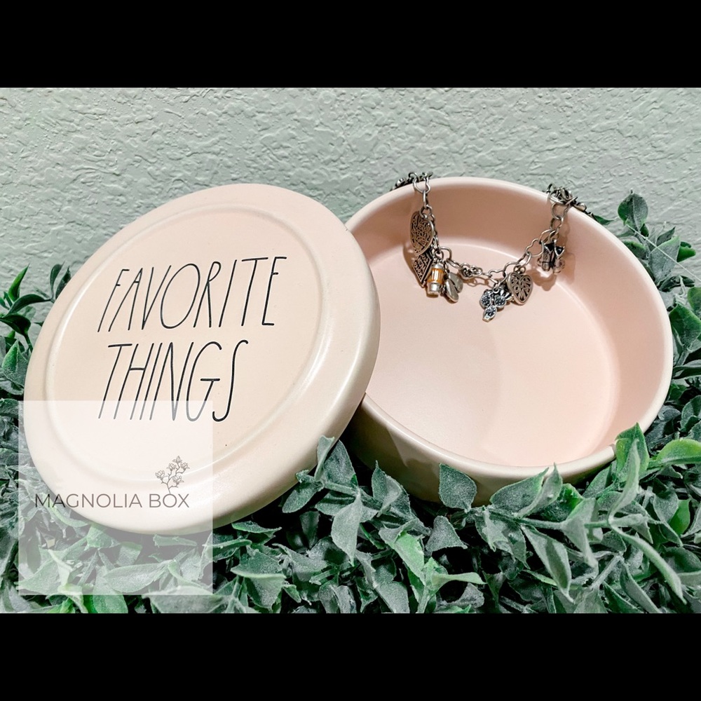 Rae Dunn “Favorite Things” Ceramic Jewelry Box